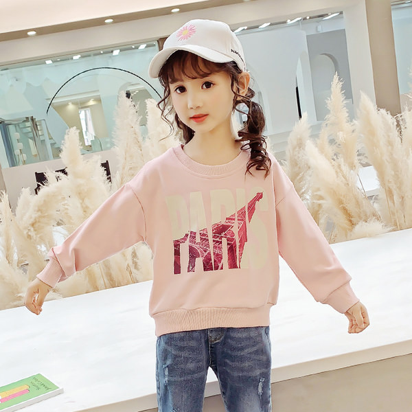 Bluză casual pentru copii cu inscripție pentru fete