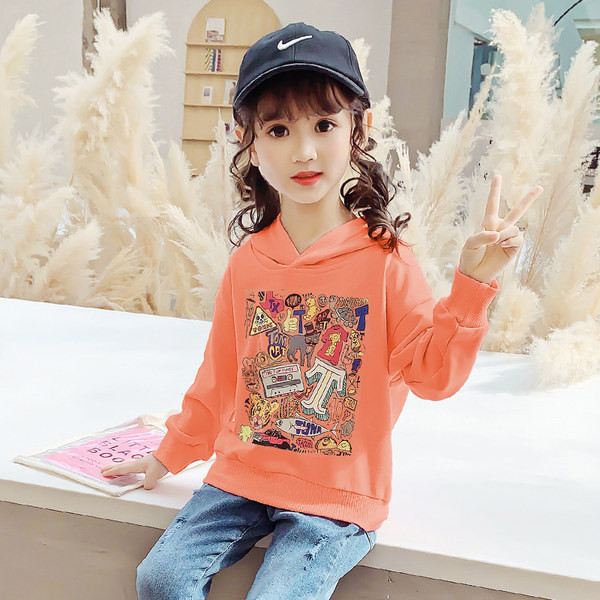 Sportiniai vaikiški megztiniai su raštu ir gobtuvu