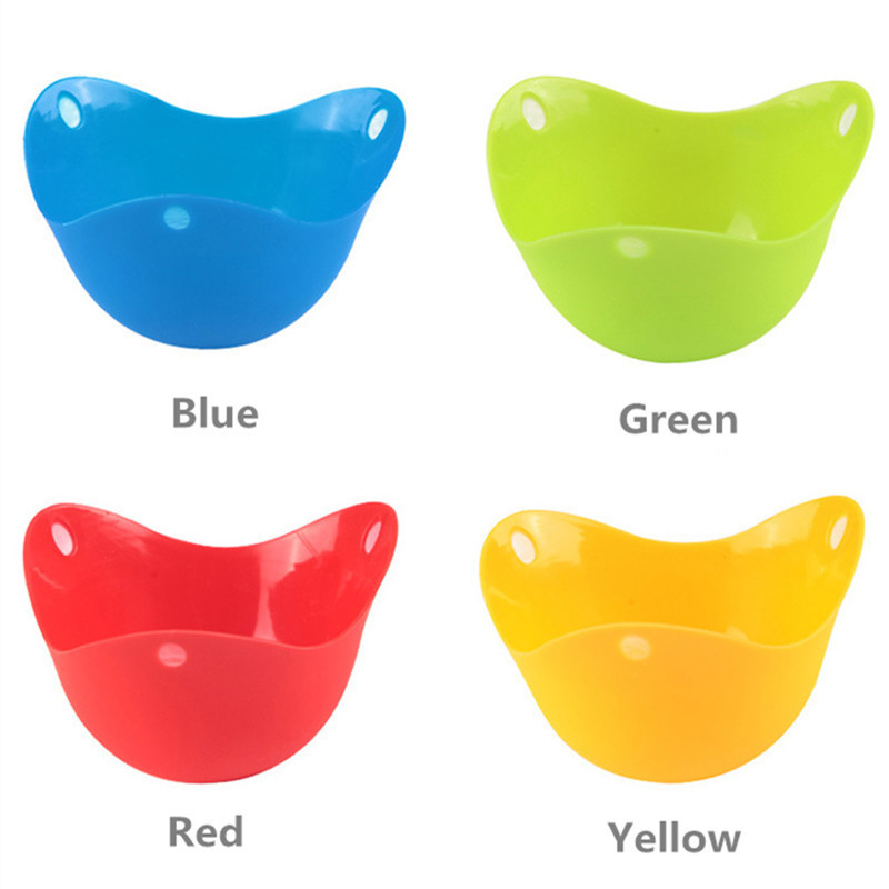 Szilikon tojásos konyhai főzőeszköz 4 DB-16 DB orvvadász orvvadász hüvelyek serpenyőforma tartozékok