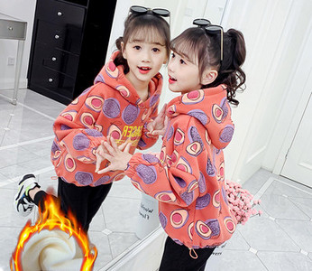 Šiuolaikiški vaikiški žieminiai rūbai mergaitėms su gobtuvu