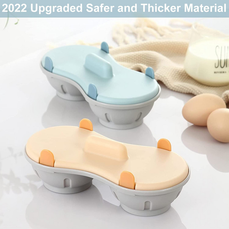 Κουτί αυγών στον ατμό Creative μικροκυμάτων Δίσκος αυγών στον ατμό Δίσκος δύο χωριστών αυγών ατμομάγειρας Κουζίνας Κουζίνας φούρνου Αυγών Φόρμα φούρνου μικροκυμάτων