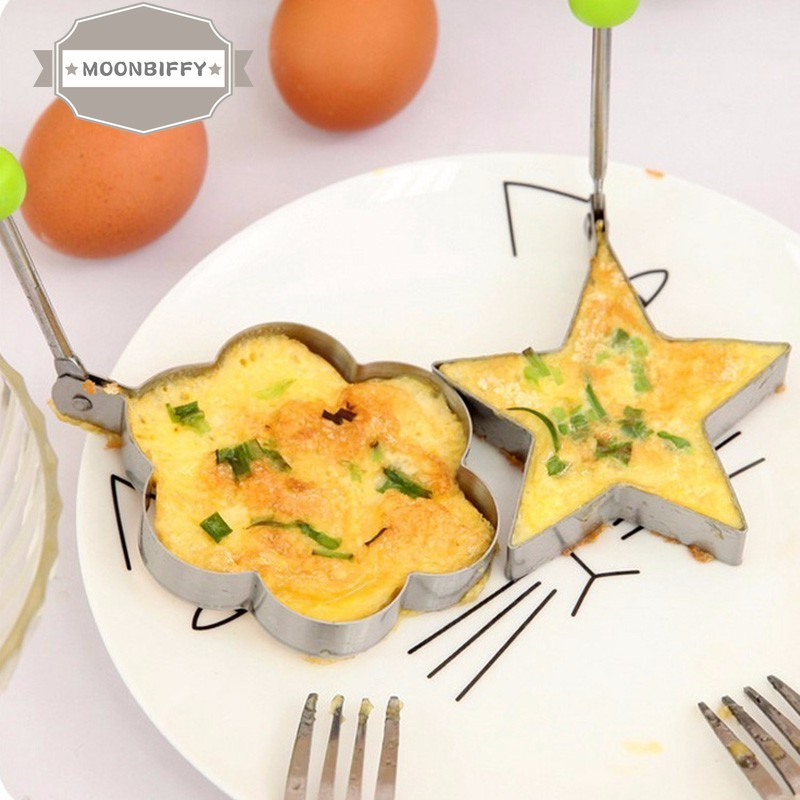 5PC Ouă Mold Rvs Omletă Ei Bakken Schimmel Liefde Bloem Ster Vorm Ei Pannenkoek Ring Voor Gebakken Ei keuken Instrument gadget de bucătărie