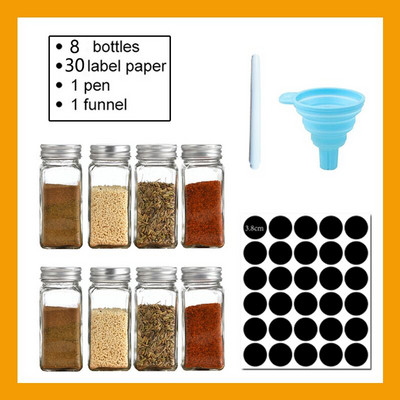 Üveg Fűszertartó készlet Fűszerdoboz Fedő Fűszeres edény fűszeres üveg Üveg Konyhai Kellékek és Anyagok Sócella Kanna