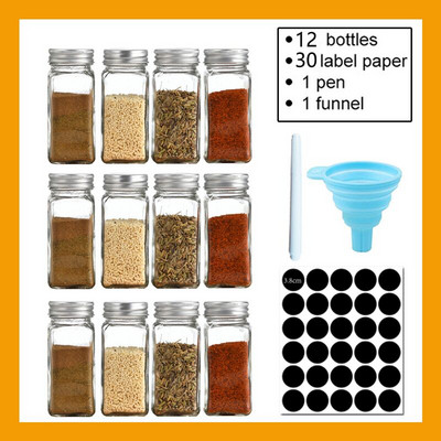 Üveg Fűszertartó készlet Fűszerdoboz Fedő Fűszeres edény fűszeres üveg Üveg Konyhai Kellékek és Anyagok Sócella Kanna