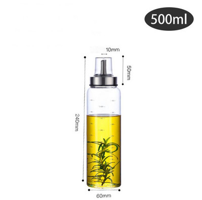 Konyhai tartós, magas boroszilikát üveg olajos üveg szójaszószos üveg ecetes edény szivárgásmentes fűszerezés tároló palack Konyhai kütyük