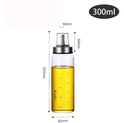 Konyhai tartós, magas boroszilikát üveg olajos üveg szójaszószos üveg ecetes edény szivárgásmentes fűszerezés tároló palack Konyhai kütyük