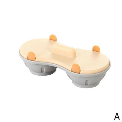 Cutie cu ouă la abur Creativă Cuptor cu microunde Tavă cu ouă la abur Două ouă la abur Cutie cuptor pentru bucătărie ouă pentru cuptor cu microunde