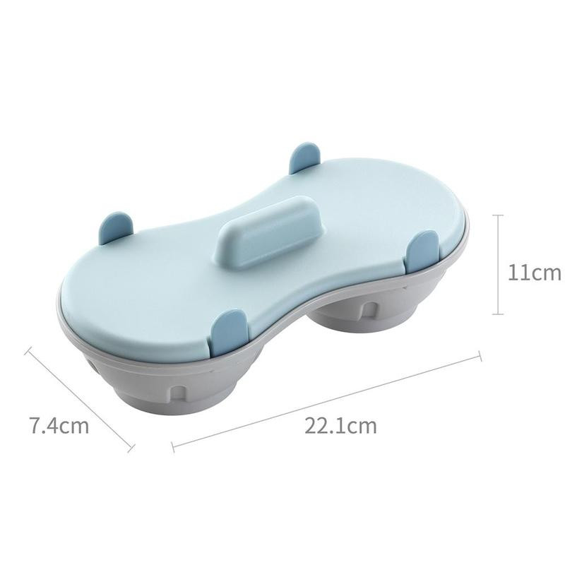 Cutie cu ouă la abur Creativă Cuptor cu microunde Tavă cu ouă la abur Două ouă la abur Cutie cuptor pentru bucătărie ouă pentru cuptor cu microunde