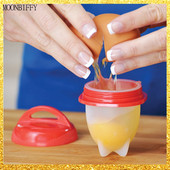 Ouă din silicon Aragaz de ouă Braconieri Ouă fierte din silicon Antiaderent Accesorii pentru copt Mucegai Separator de gătit