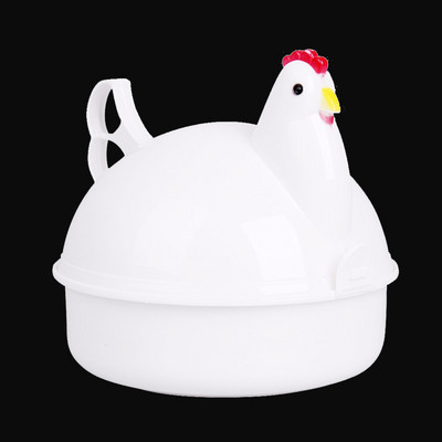 Ouă Aburi Cuptor cu microunde Ouă Poacher în formă de pui 4 ouă Boiler Vase de gătit Aparate de gătit Bucătărie Noutăți Accesorii Instrument de casă