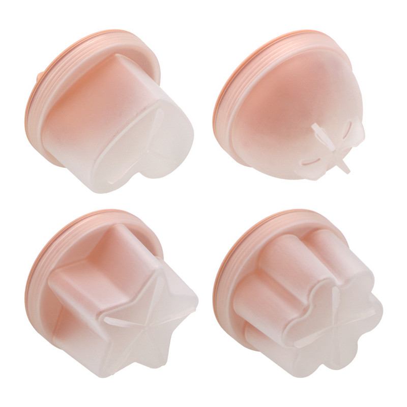 HILIFE Cazan de ouă din plastic Instrument de gătit de bucătărie 4 buc/set cu perie de capac Ustensile de gătit Instrument pentru ouă Formă drăguț pentru ouă