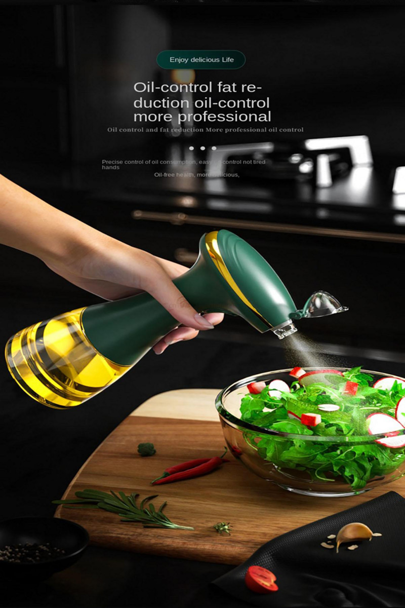 Električni dozator za raspršivač maslinovog ulja s USB punjenjem Odvojiva boca za pohranu octa od soja umaka za raspršivač kuhinjskog ulja za roštilj