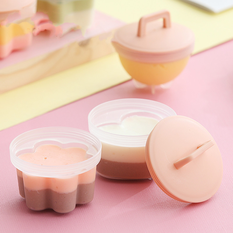 4 bucăți/set drăguț boiler de ouă din plastic set de braconaj de ouă de bucătărie unelte pentru gătit ouă, formă de matriță pentru ouă, cu capac, perie, aparat de clătite