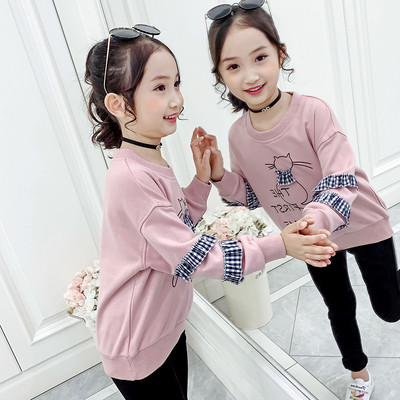 Dječji sweatshirt za djevojčice s vezom