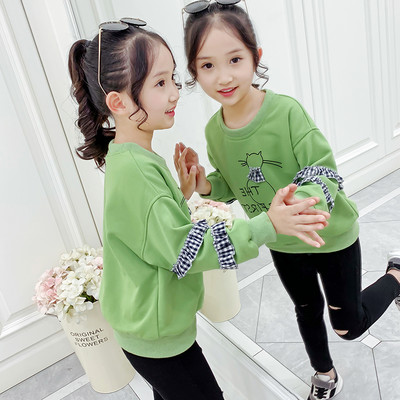 Dječji sweatshirt za djevojčice s vezom