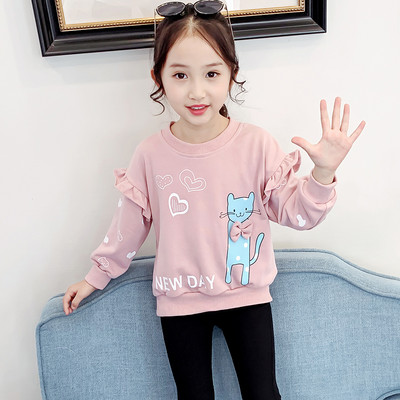 Dječji sweatshirt za djevojčice s vezom