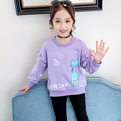 Dječji sweatshirt za djevojčice s vezom