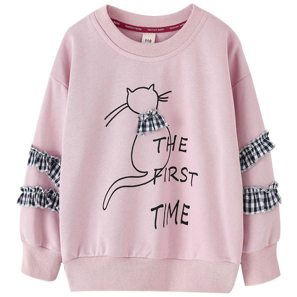 Dječji sweatshirt za djevojčice s vezom