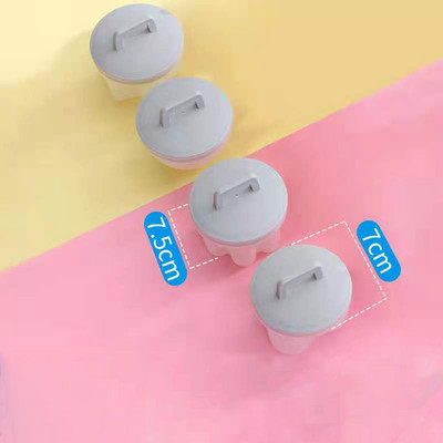 Practic 4 bucăți/set drăguț pentru braconaj de ouă din plastic, fierbător de ouă, unelte pentru gătit ouă, unelte pentru forma de matriță pentru ouă, cu capac, perie, clătite