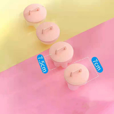 Practic 4 bucăți/set drăguț pentru braconaj de ouă din plastic, fierbător de ouă, unelte pentru gătit ouă, unelte pentru forma de matriță pentru ouă, cu capac, perie, clătite