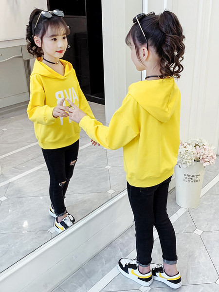 Új modell gyerek pulóver felirattal lányoknak