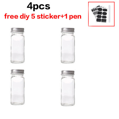 Borcane de sticlă pentru condimente Cutie de condimente Capac Oală pentru condimente Sticla de condimente Rechizite și materiale de bucătărie din sticlă Set de recipiente pentru sare