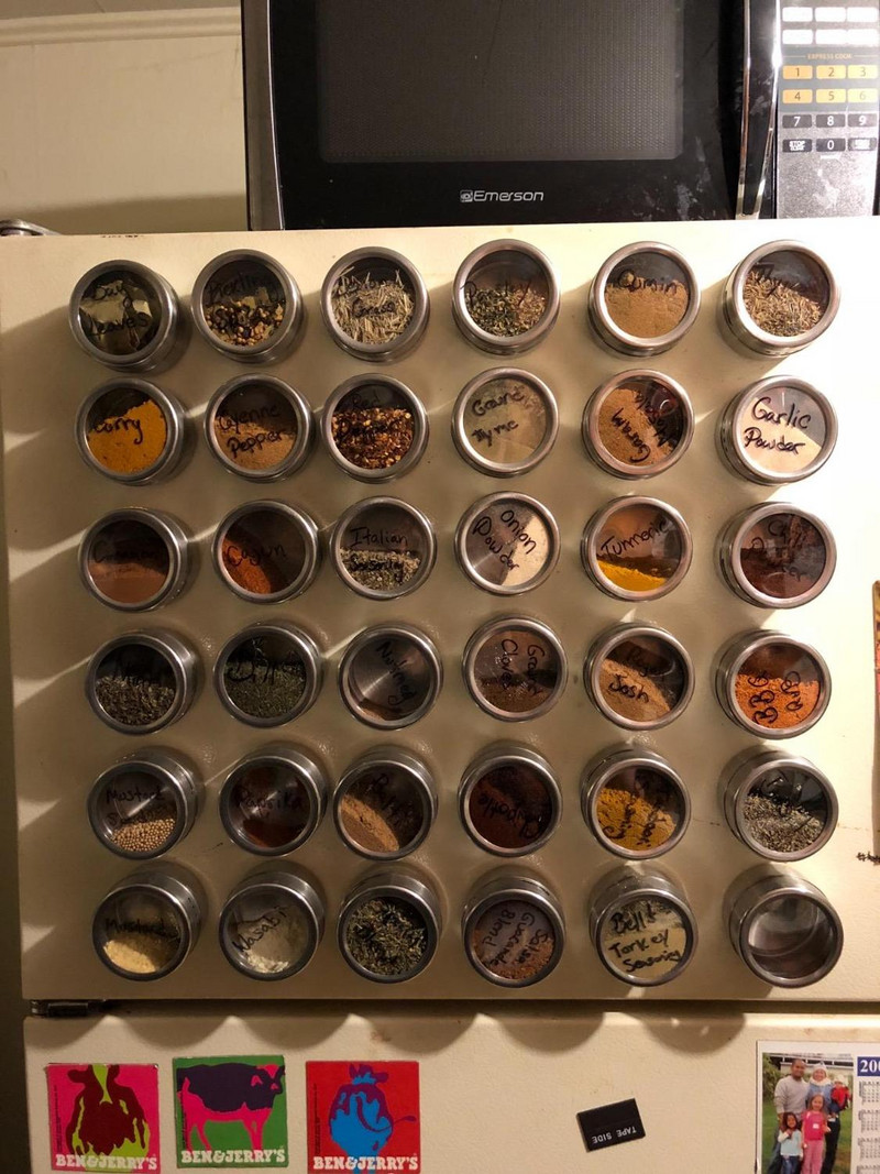 Set de cutii magnetice de condimente de 6 buc/9 buc/12 buc Borcane de condimente din oțel inoxidabil cu capac superior transparent, set de containere organizatoare pentru raft pentru condimente