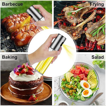 Σετ κουζίνας Oil Dispenser Barbecue Glass Mixing Condiment Bottle Ξύδι σάλτσα σόγιας Σπρέι Oiler Seasoning Condiment Bottle