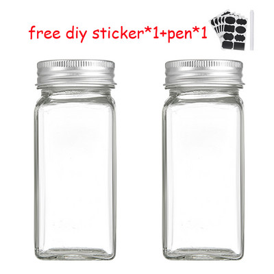Borcan de depozitare sigilat pentru condimente Sticla de depozitare pentru bucatarie Borcan de condimente Pudra de ardei Sticla de depozitare sigilata Autocolant fara esenta de pui