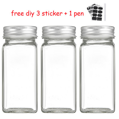 Borcan de depozitare sigilat pentru condimente Sticla de depozitare pentru bucatarie Borcan de condimente Pudra de ardei Sticla de depozitare sigilata Autocolant fara esenta de pui
