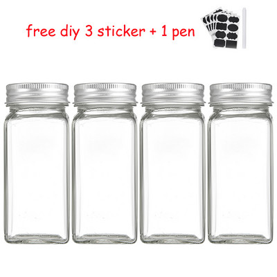 Borcan de depozitare sigilat pentru condimente Sticla de depozitare pentru bucatarie Borcan de condimente Pudra de ardei Sticla de depozitare sigilata Autocolant fara esenta de pui