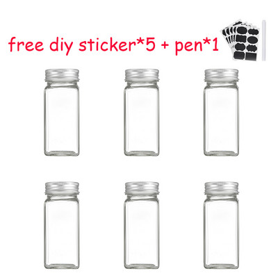 Borcan de depozitare sigilat pentru condimente Sticla de depozitare pentru bucatarie Borcan de condimente Pudra de ardei Sticla de depozitare sigilata Autocolant fara esenta de pui