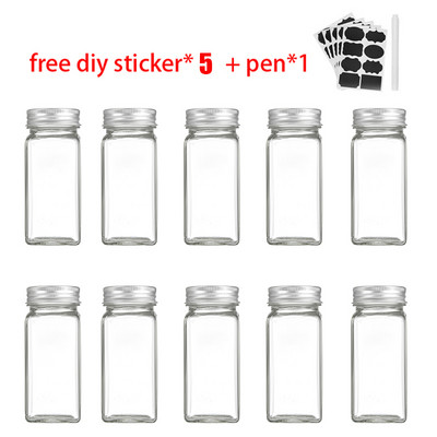Borcan de depozitare sigilat pentru condimente Sticla de depozitare pentru bucatarie Borcan de condimente Pudra de ardei Sticla de depozitare sigilata Autocolant fara esenta de pui