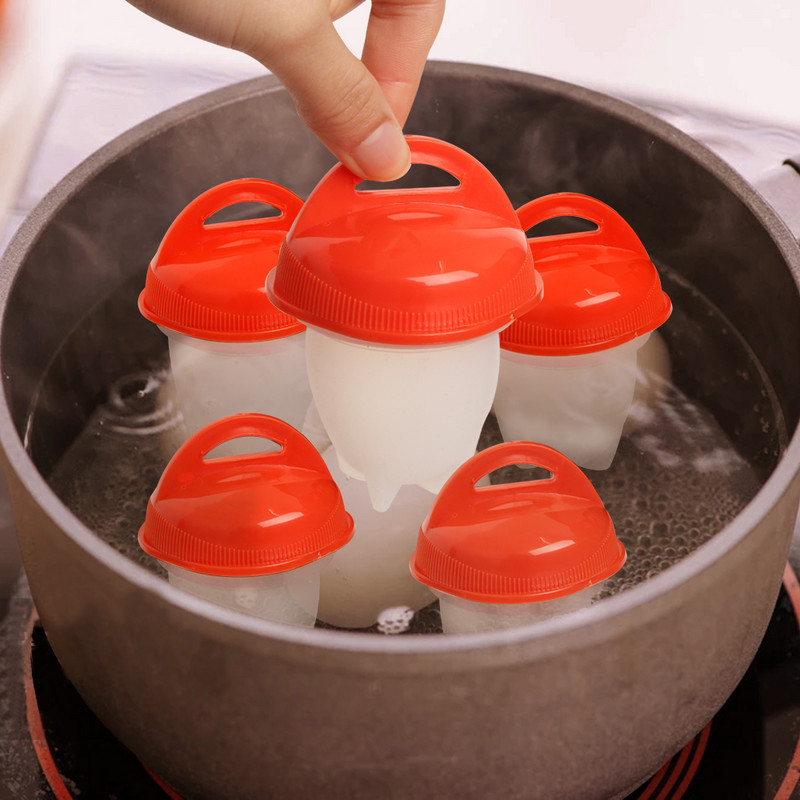 6 buc. Cupă pentru ouă la abur Mini ceașcă pentru gătit ouă Braconiere din silicon Antiaderente pentru gătit ouă Despărțitor ceașcă pentru ouă fierte Accesorii pentru bucătărie