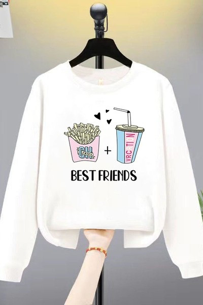 Bluză casual cu imprimeu pentru copii model nou pentru fete