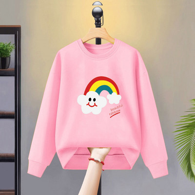 Divatos pulóver lányoknak színes mintával