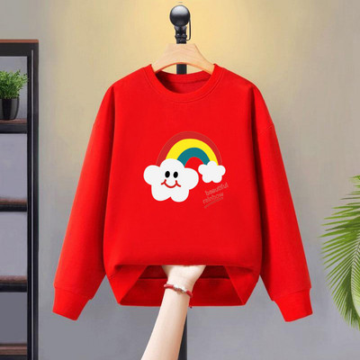 Divatos pulóver lányoknak színes mintával