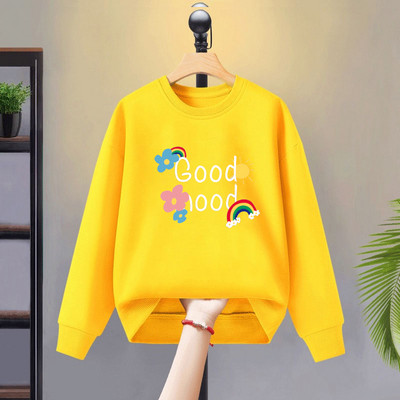 Divatos pulóver lányoknak színes mintával