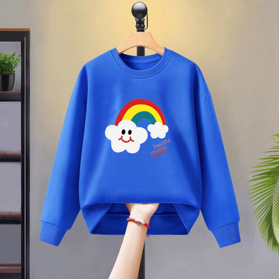 Divatos pulóver lányoknak színes mintával