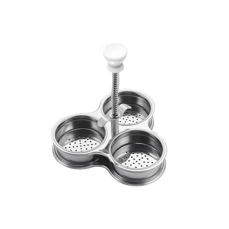 Braconier de ouă cu acoperire antiaderență de 3 cești, din oțel inoxidabil, pentru braconaj, unelte de bucătărie, ustensile, accesorii pentru copt