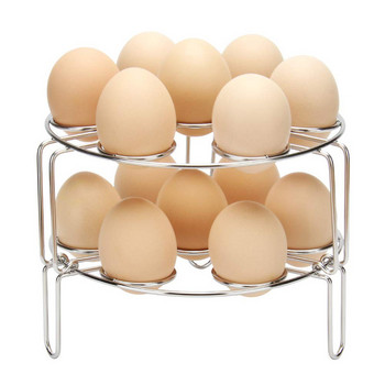 Κουζίνα Createy στοιβαζόμενη σχάρα ατμού αυγών Trivet σχάρα αυγών για στιγμιαία βάση στήριξης καλαθιού βάσης αυγών ατμού
