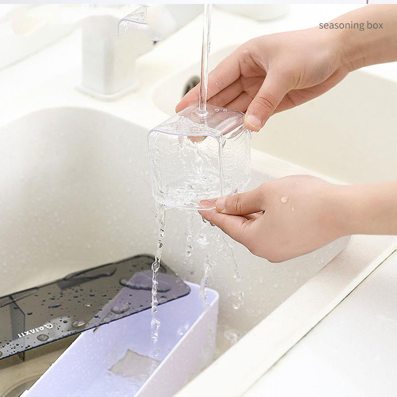 Sieninė prieskonių dėžutė Prieskonių laikymo lentynėlė Prieskonių organizatorius Virtuvės priedai Druskos indelių plaktuvas pipirų indelis