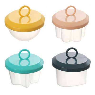 4 bucăți/set drăguț pentru fierbere de ouă, set de braconaj de ouă din plastic, 4 forme, pentru mic dejun, forme de ouă aburite, formă de ouă cu perie pentru capac