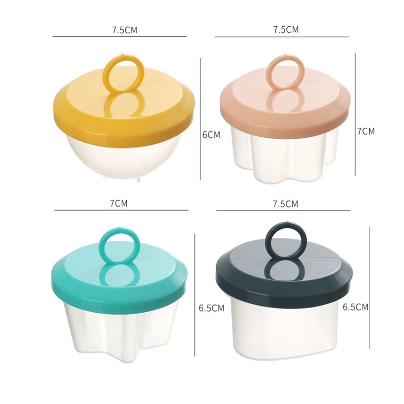 4 bucăți/set drăguț pentru fierbere de ouă, set de braconaj de ouă din plastic, 4 forme, pentru mic dejun, forme de ouă aburite, formă de ouă cu perie pentru capac
