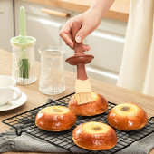 Olajpalack konyhai olívaolaj-adagoló magas hőmérsékletű, hosszú nyelű szilikon kefe fűszeres konyhai kiegészítők grillezéshez