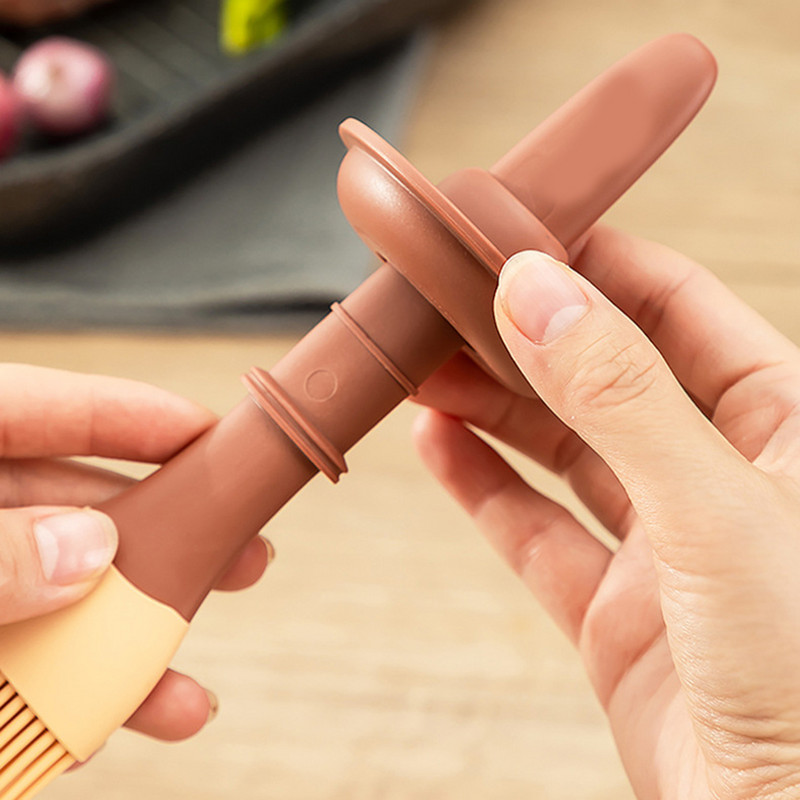 Olajpalack konyhai olívaolaj-adagoló magas hőmérsékletű, hosszú nyelű szilikon kefe fűszeres konyhai kiegészítők grillezéshez