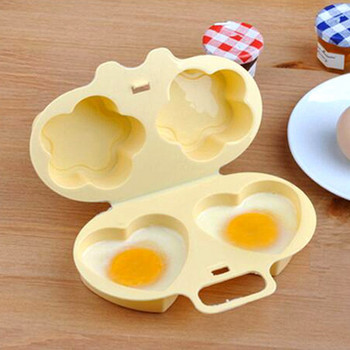Домашна кухня Микровълнова фурна Heart&Flowers Shape Egg Steamer Готварска форма Egg Poacher Кухненски джаджи Инструмент за пържени яйца