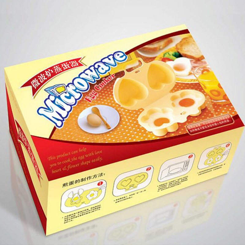 Acasă Bucătărie Cuptor cu microunde În formă de inimă și flori Fier de gătit Formă pentru gătit Ouă Poacher Gadget-uri de bucătărie Instrument pentru ou prăjit
