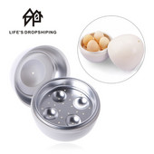 Háztartási Mikrohullámú Speciális 4 tojásos Főtt Tojás Forma Mikrohullámú Tojásbojler Konyhai Főzőkészülékek Pároló otthoni eszköz