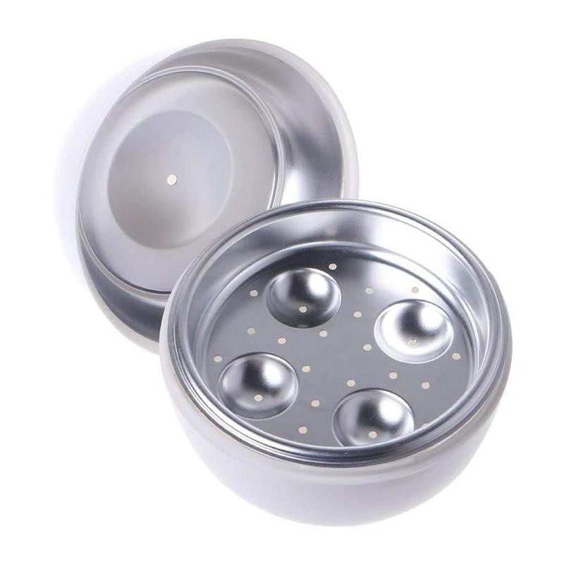 Háztartási Mikrohullámú Speciális 4 tojásos Főtt Tojás Forma Mikrohullámú Tojásbojler Konyhai Főzőkészülékek Pároló otthoni eszköz